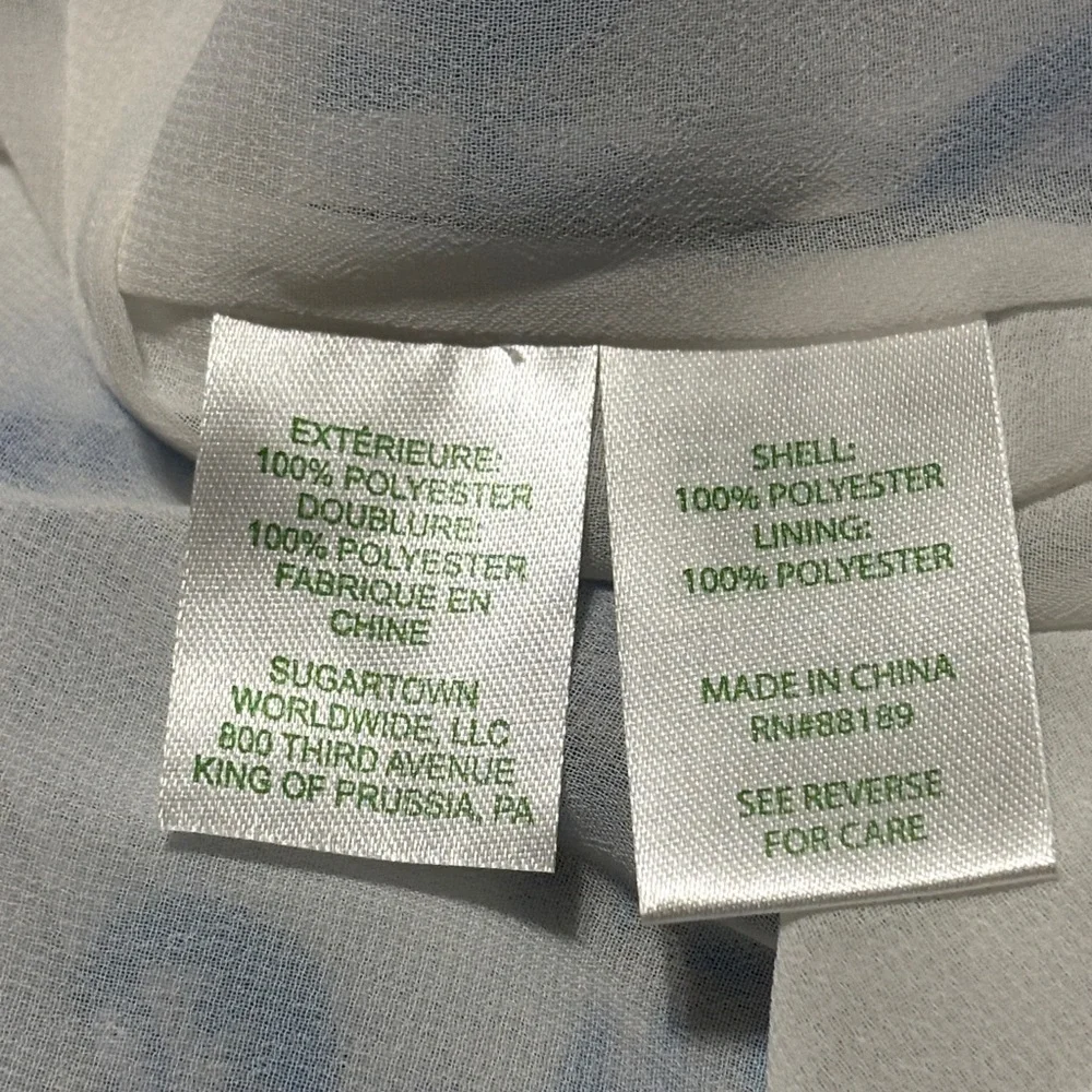 Lilly Pulitzer Alva Off-Shoulder Top Baha Blue Paisley Sequin Print Size S - Picture 6 of 7